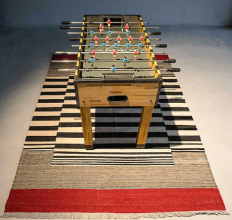 Hand-woven carpet kilim