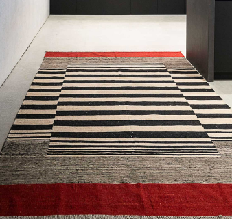 Hand-woven carpet kilim
