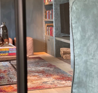 Handgeknoopt tapijt multi red