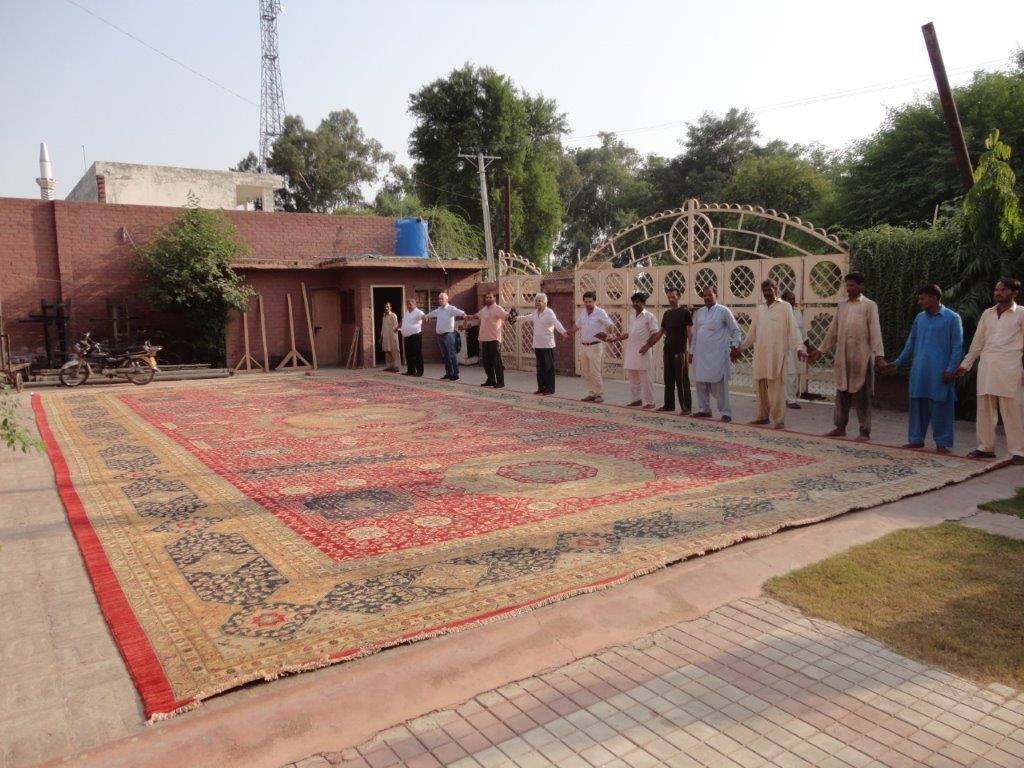 Pakistani carpets unmatchable in richness of warm colors.
