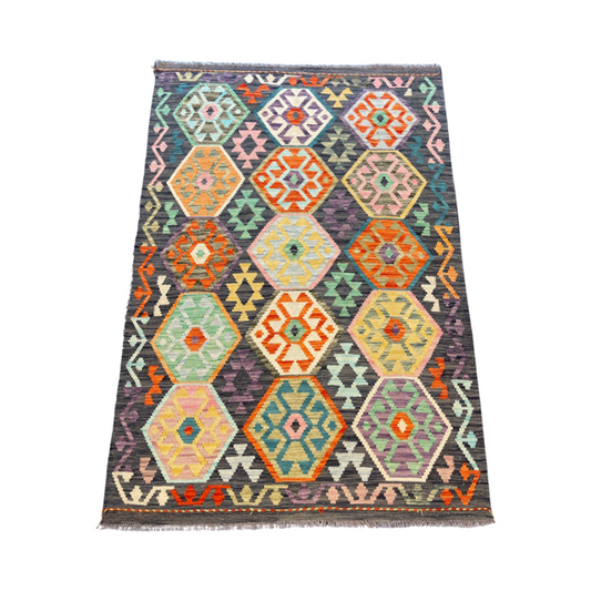 Handgeweven tapijt Kelim