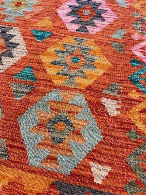 Handgeweven tapijt Kelim