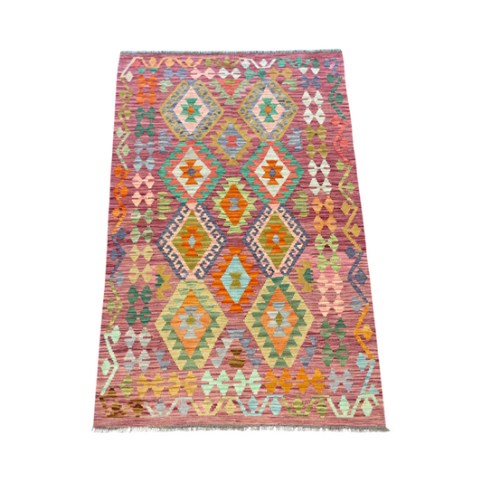 Handgeweven tapijt Kelim