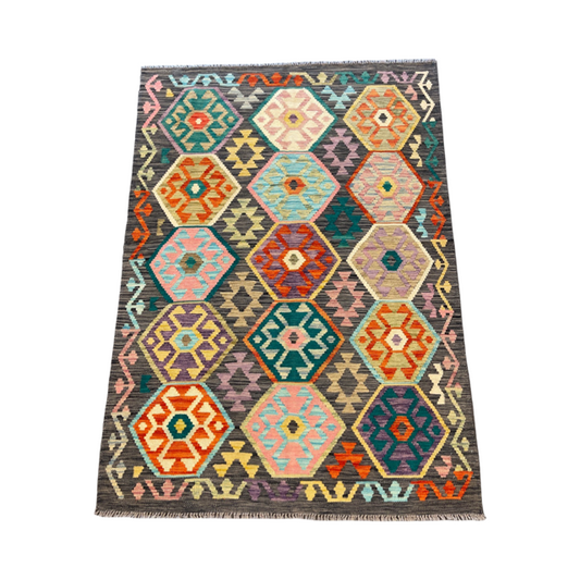 Handgeweven tapijt Kelim