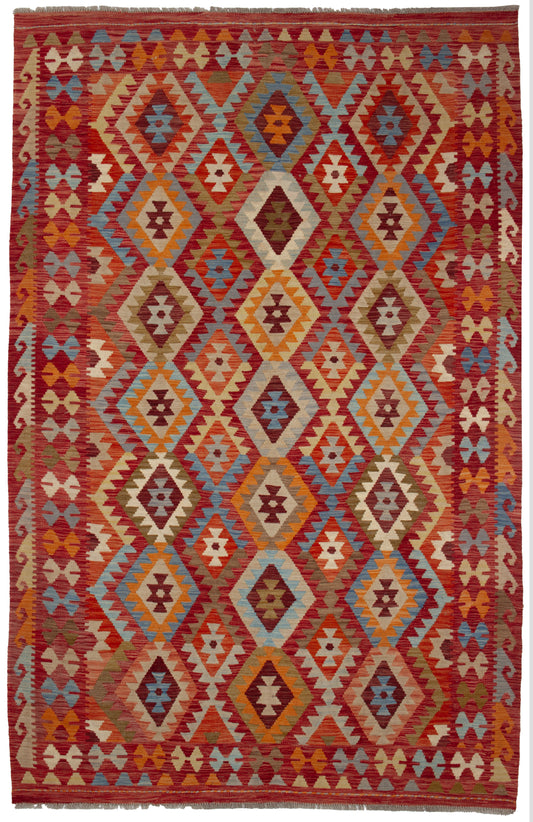 Handgeweven tapijt Kelim