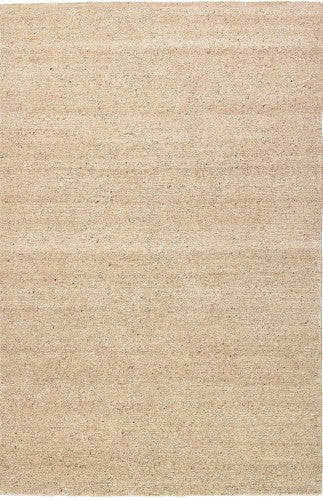 Handgeknoopt tapijt Beige Uni