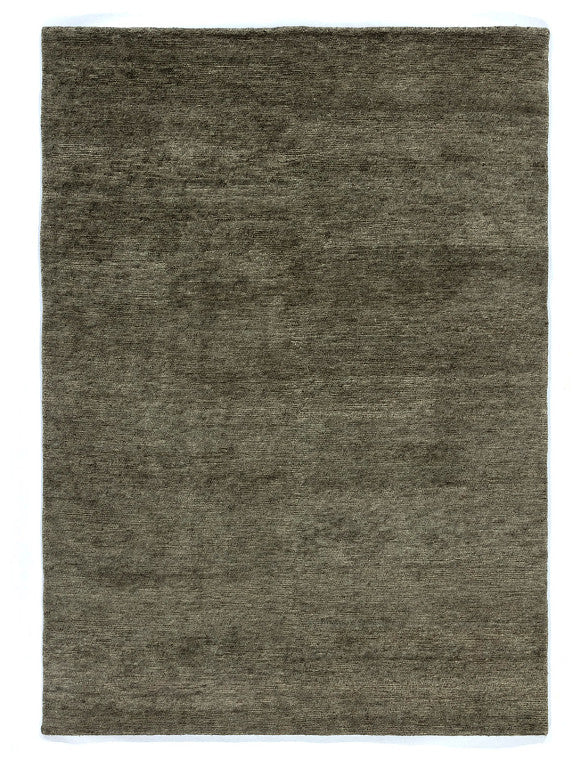 Handgeknoopt tapijt Green Uni