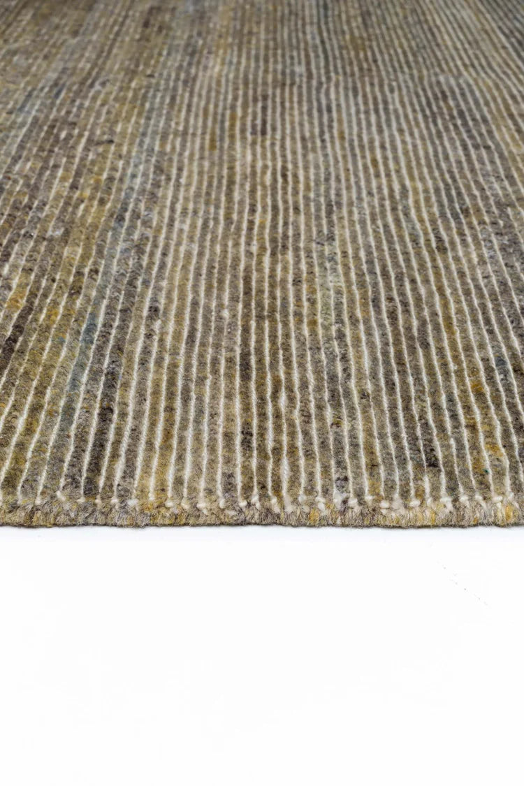 Handgeknoopt tapijt wol GREEN