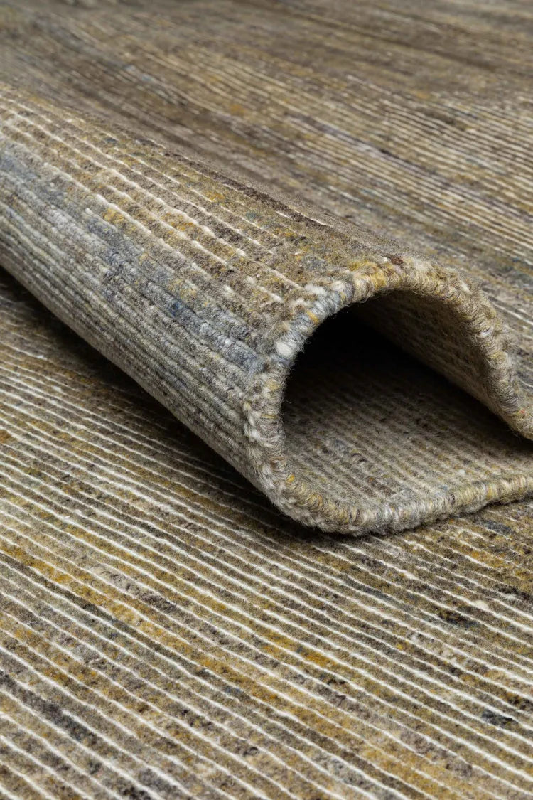 Handgeknoopt tapijt wol GREEN