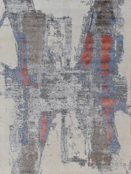 Hand-knotted carpet Modern