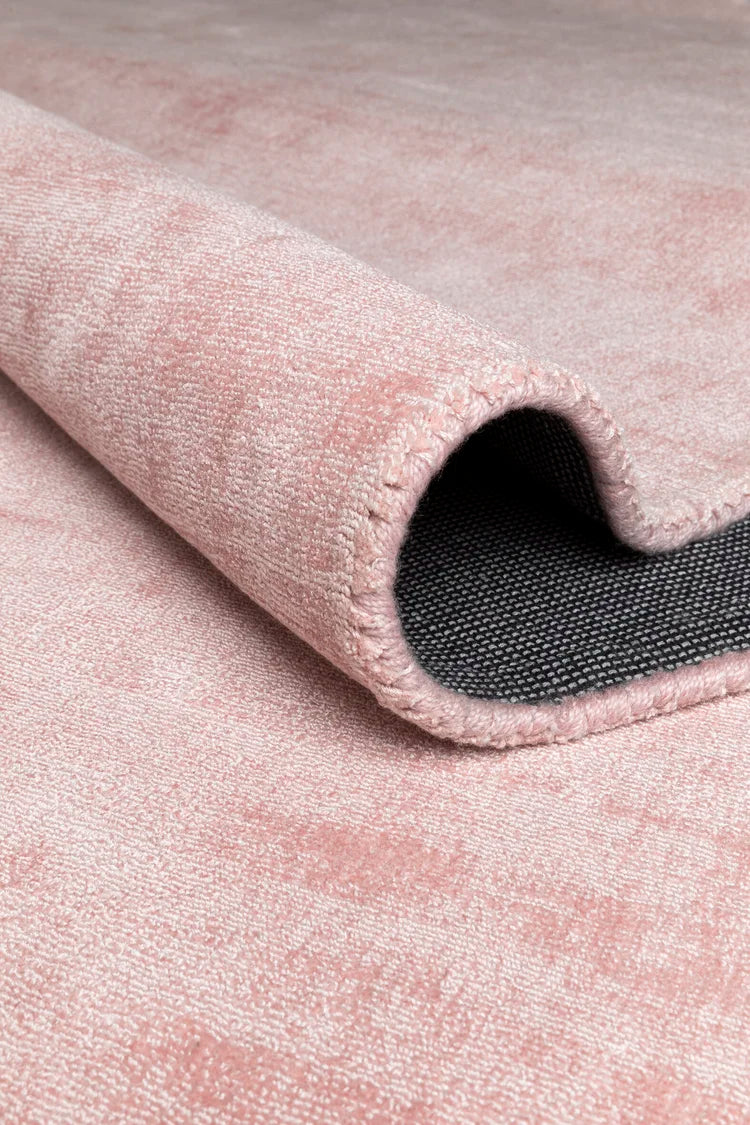 Handgeweven tapijt viscose PINK