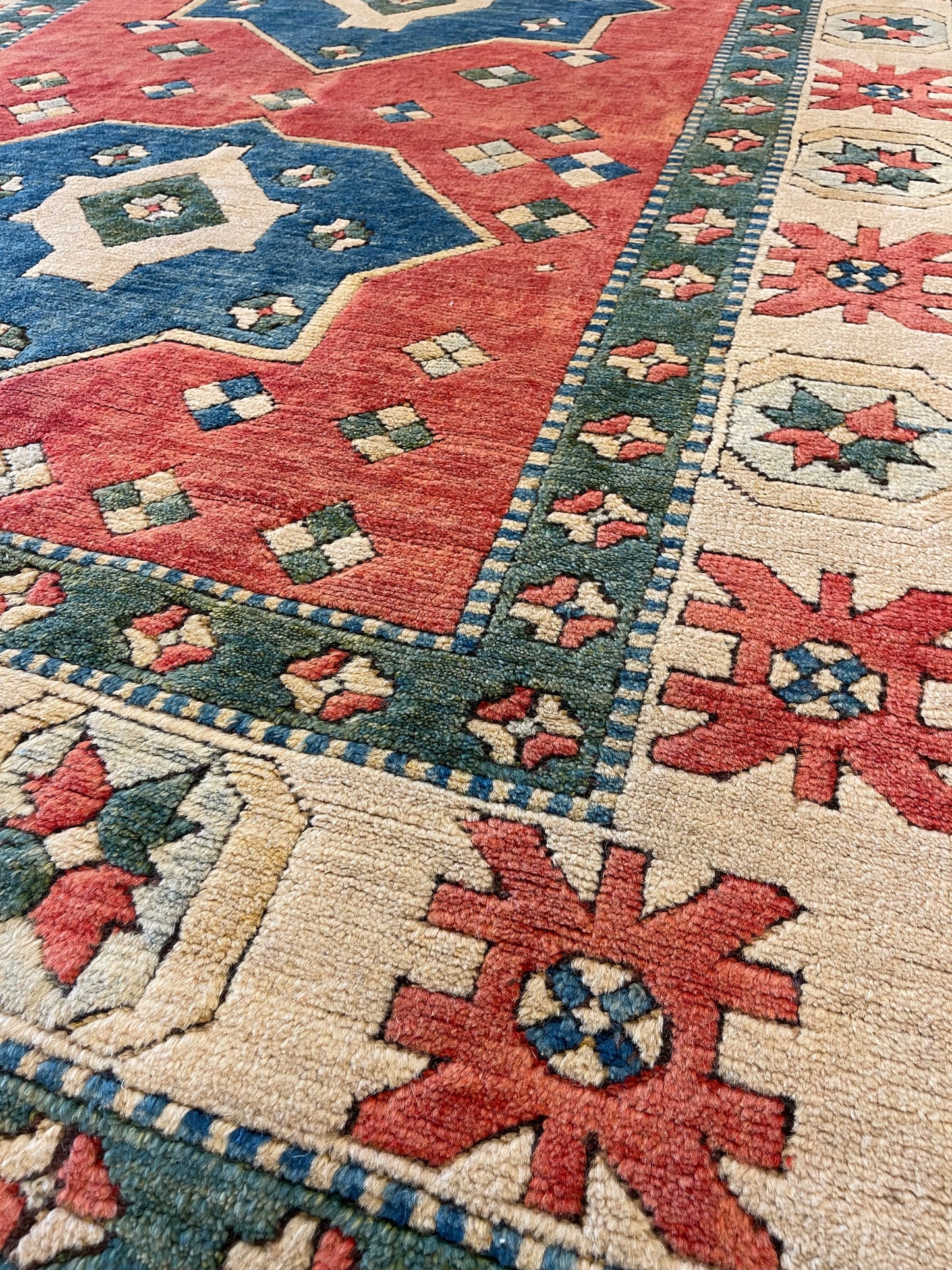 Hand-knotted carpet Kazak