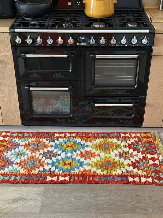 Handgeweven tapijt Kelim