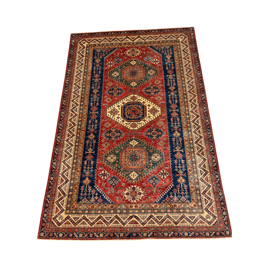 Hand-knotted carpet Super Kazak