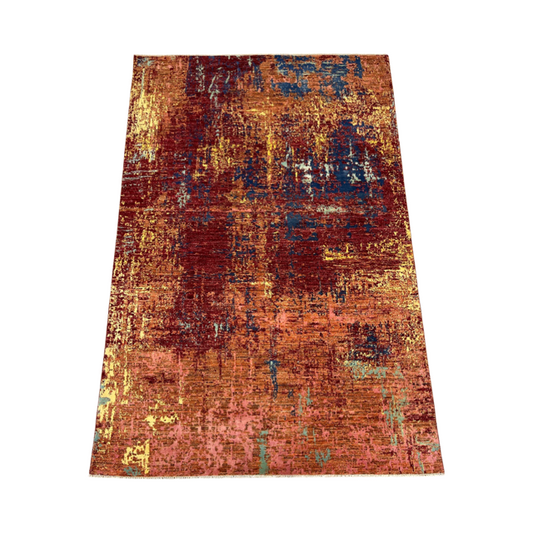 Handgeknoopt tapijt Aatish