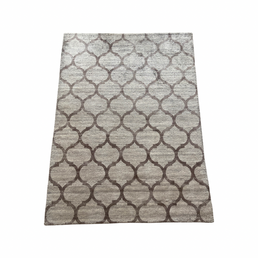 Handgeweven tapijt Bamboo silk