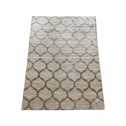 Handgeweven tapijt Bamboo silk