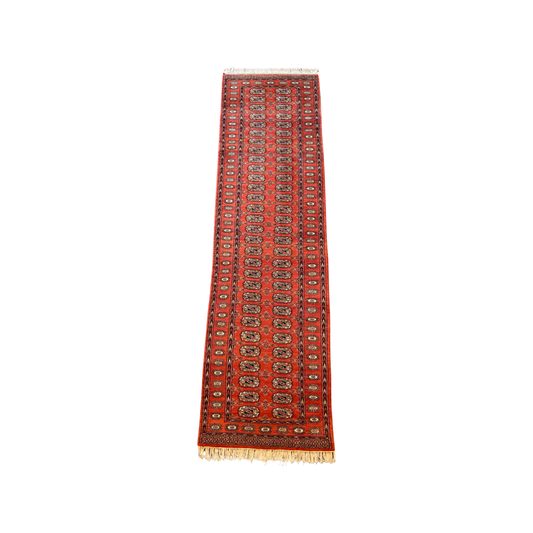 Hand-knotted Bokhara carpet