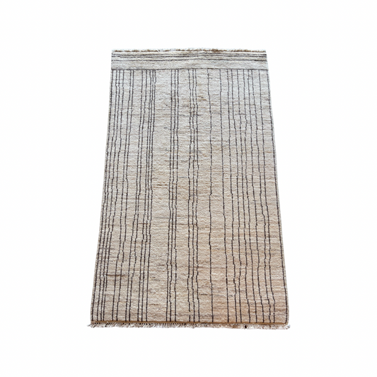 Handgeknoopt tapijt Chobi naturel