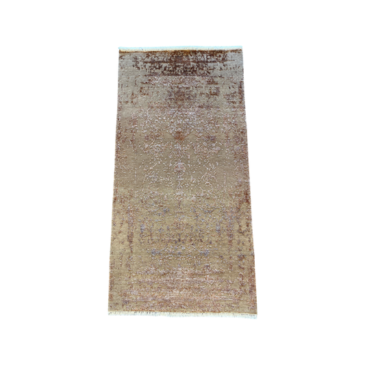 Handgeknoopt tapijt Erased