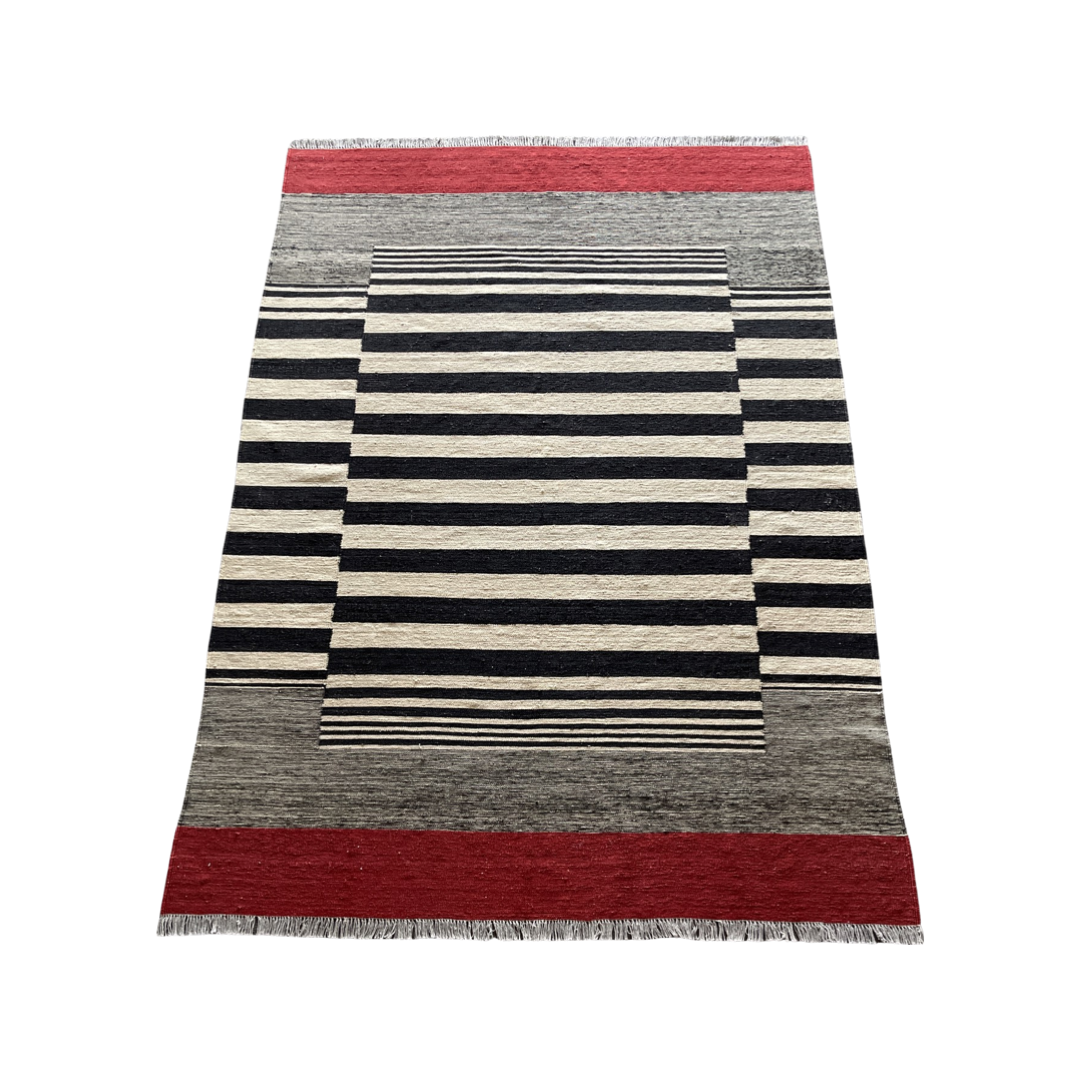Hand-woven carpet kilim