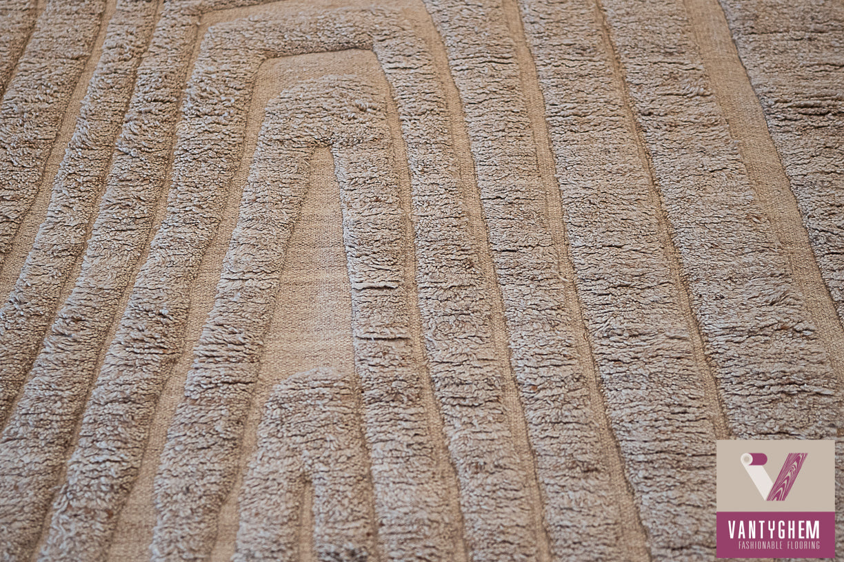 Handgeweven tapijt Boho Initial
