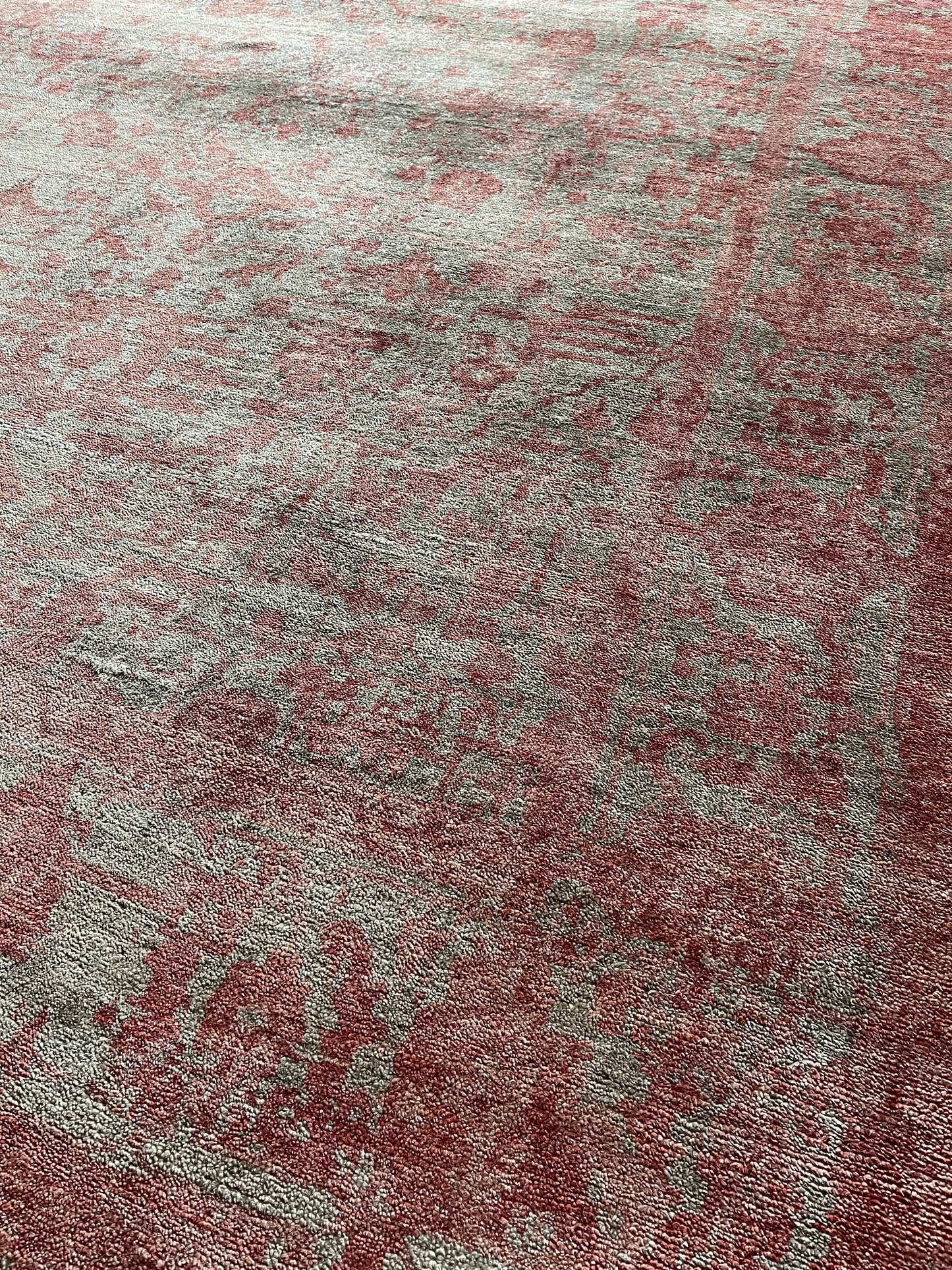 Handgeknoopt tapijt Red valentine