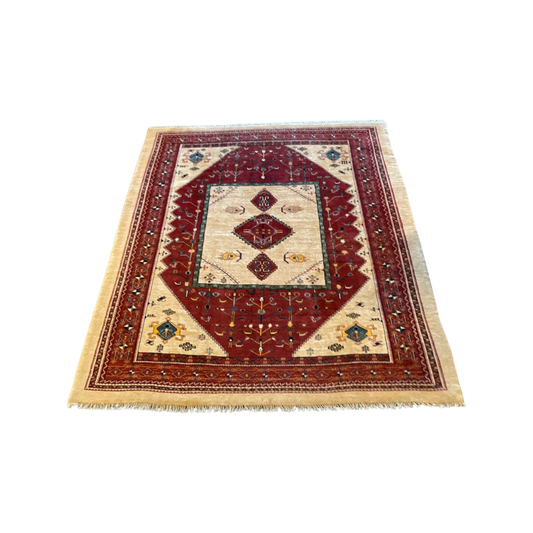 Tapis noué main Rizbaft