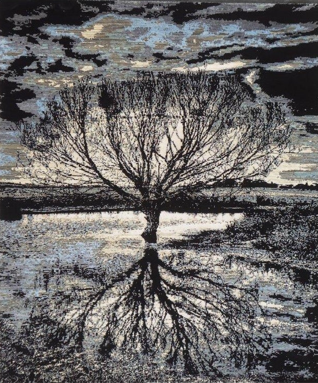 Handgeknoopt tapijt Mirror Tree ARTWORK