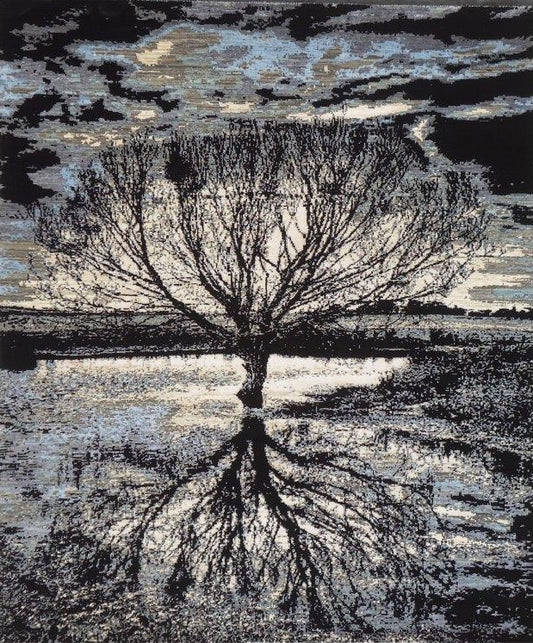 Hand-knotted carpet Mirror Tree ARTWORK