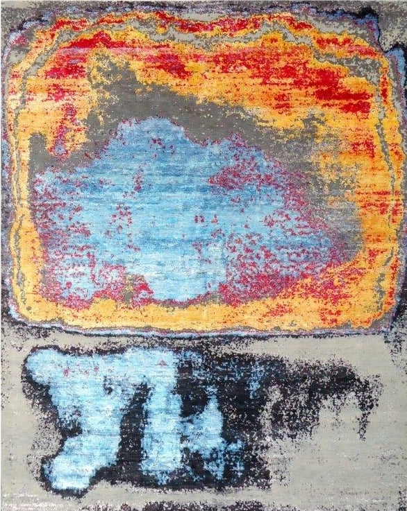 Handgeknoopt tapijt Lonely Boy ARTWORK