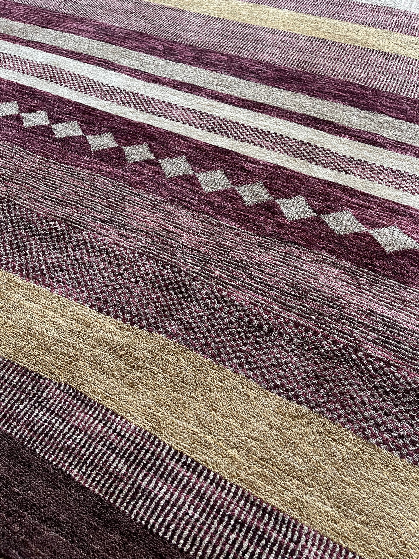 Handgeknoopt tapijt Single knot