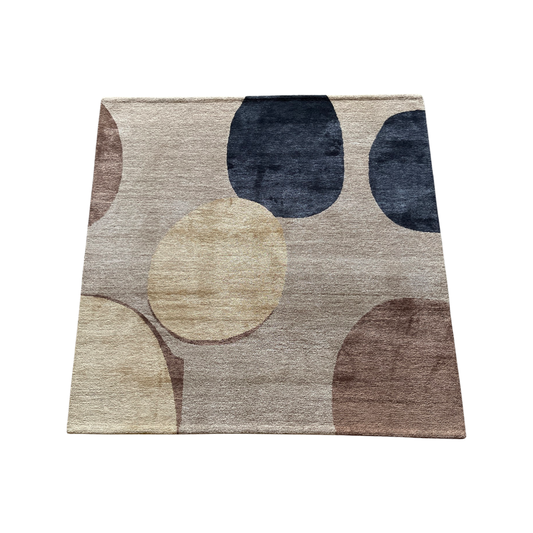 Handgeknoopt tapijt Stone silk