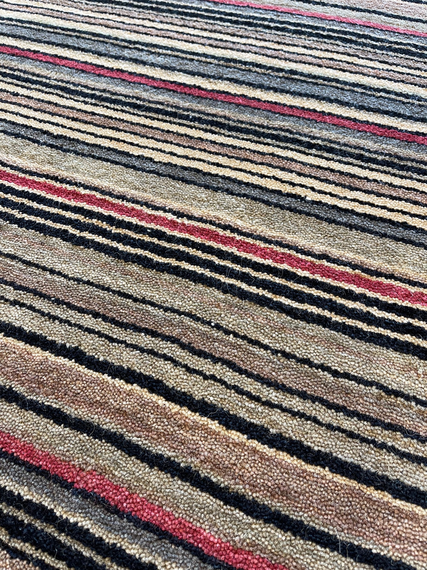 Handgeweven tapijt Stripes